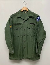 Vintage OG107 Fatigue Shirt, Size 15 1/2 x 31, 1967 US Army R-23