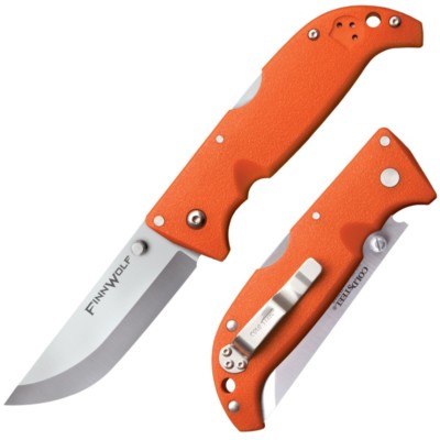 Cold Steel Finn Wolf AUS 8A Steel 4.375'' Long Griv-Ex Blaze Orange Hndle 20NPJ