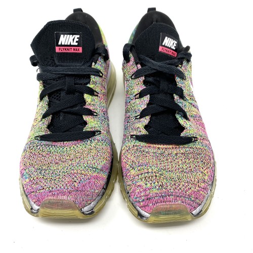 Nike Womens Fly Knit Air Max 620659-004 Lace Up Multicolor Sneaker Shoes Sz 8 - Picture 2 of 8