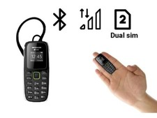 Micro Cellulare Dual Sim GSM Wireless Bluetooth Mini Telefono MP3 con Auricolare
