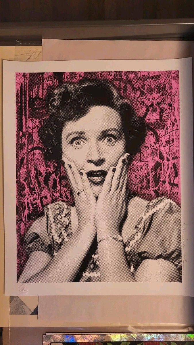 Mr. Brainwash サイン入り ポスター Follow Your Dreams PINK Street Connoisseur Mr. Brainwash POP