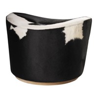 Unique Stockholm Pouffe Stool Seat,white,black,swivel Function Unique Stockholm Pouffe Stool Seat,white,black,swivel Function