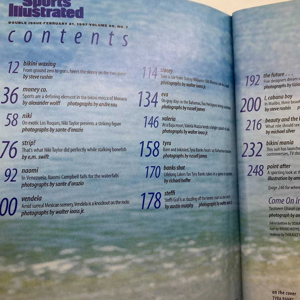 Sports Illustrated Magazine February 21 1997 Vol 86 No. 7 Tyra Banks No Label Foto 2 de 3