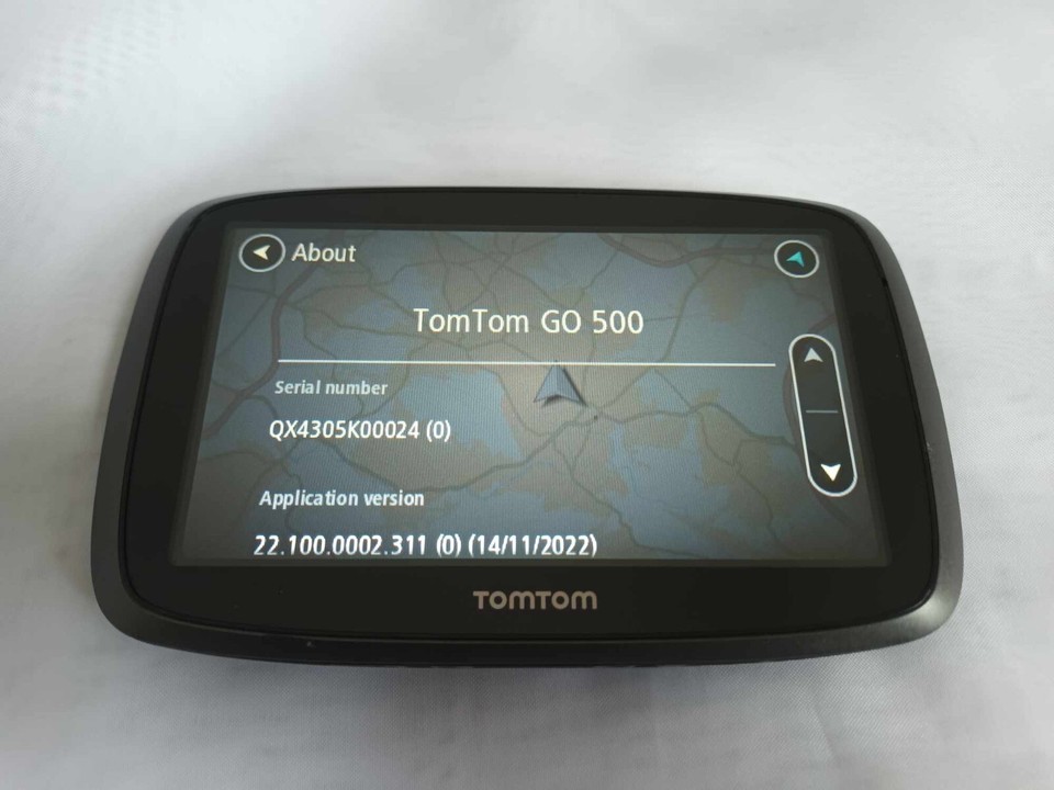 Tomtom Go 500 GPS Sat Nav Updated With Latest UK & Western Europe 2024