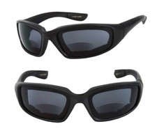 Motorcycle Bifocal Reading Sunglasses with Foam Padding 2 PACK 