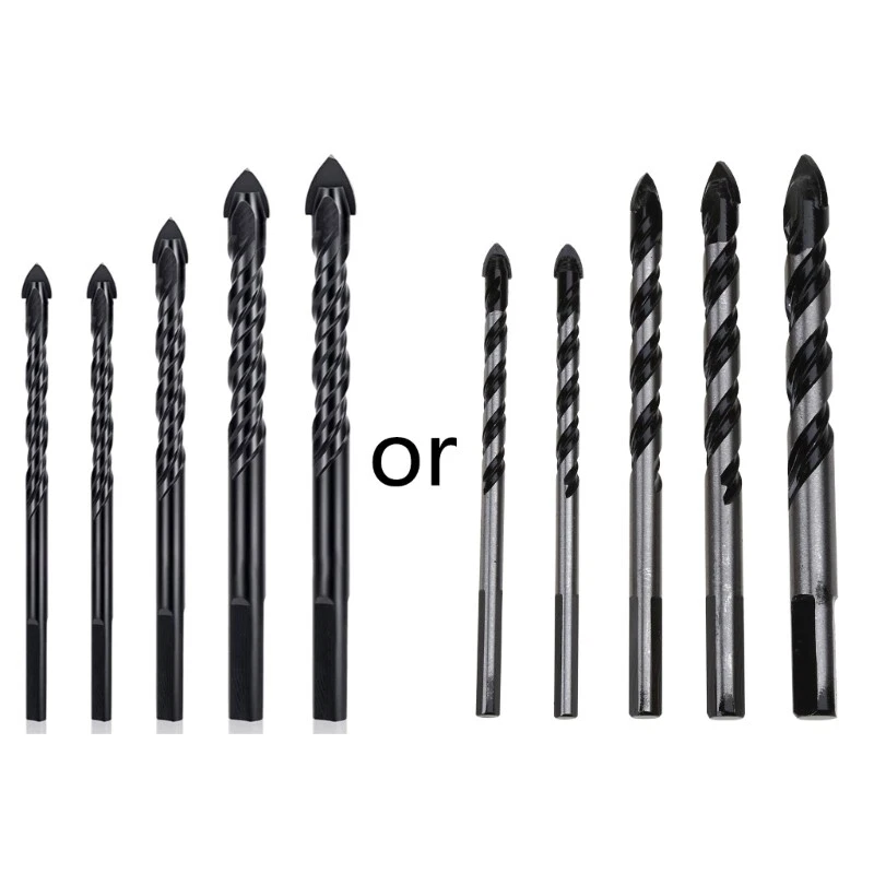 5pcs Carbide Tip Drills Masonry for Shank Best for Brick Masonry Concre