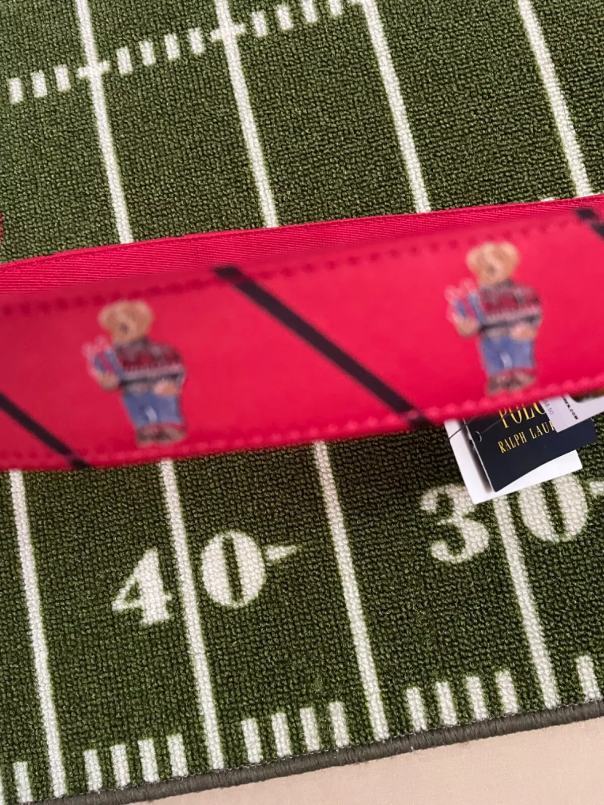 Polo Ralph Lauren Christmas Polo Bear belt size 40