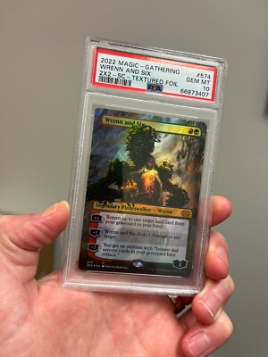2022 MTG WRENN AND SIX Showcase Textured Foil PSA 10 #574 Double