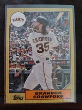 2022 Topps Series 2 1987 Retro 35th Anniversary Brandon Crawford Giants 87TB-34