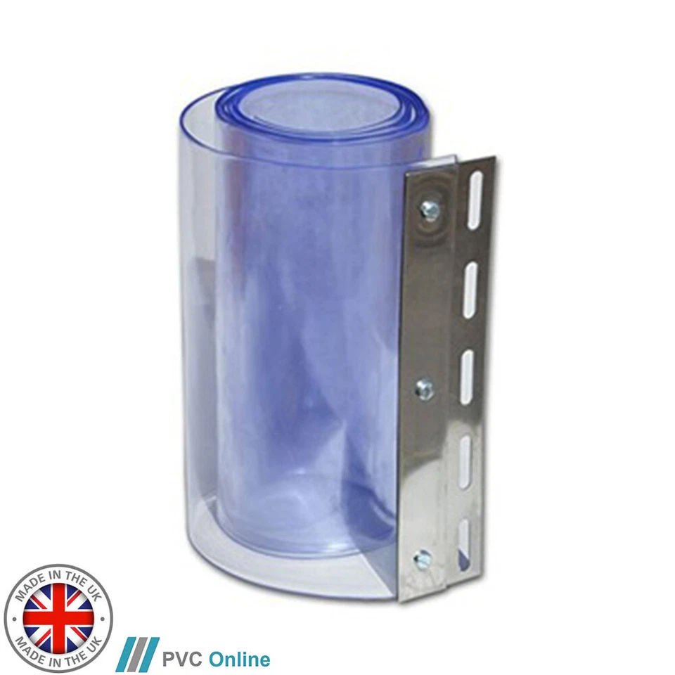 STRIP CURTAINS DIRECT Plated Spare Replacement PVC Door Strip Curtain - 300mm x 3mm x 2.5m