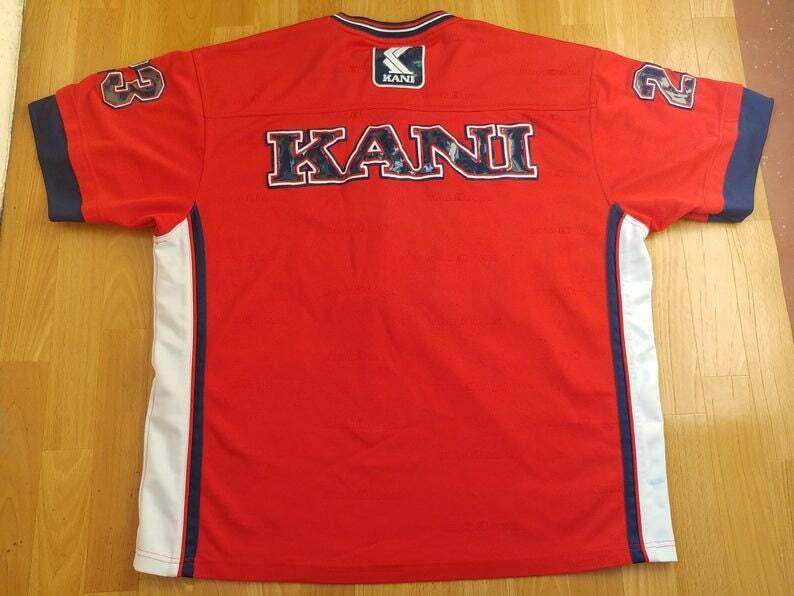 Karl Kani jersey, vintage t-shirt 90s hip hop 1990s