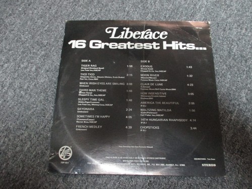 LIBERACE 16 greatest hits LP RECORD - Factory Sealed - Picture 2 of 2