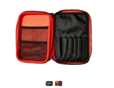 Smiggle Stylin' Double Up Hardtop Federmäppchen schwarz/rot 