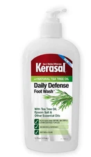 Kerasal Daily Defense Foot Wash Daily Cleanser with Tea Tree Oil , 12 Ounce