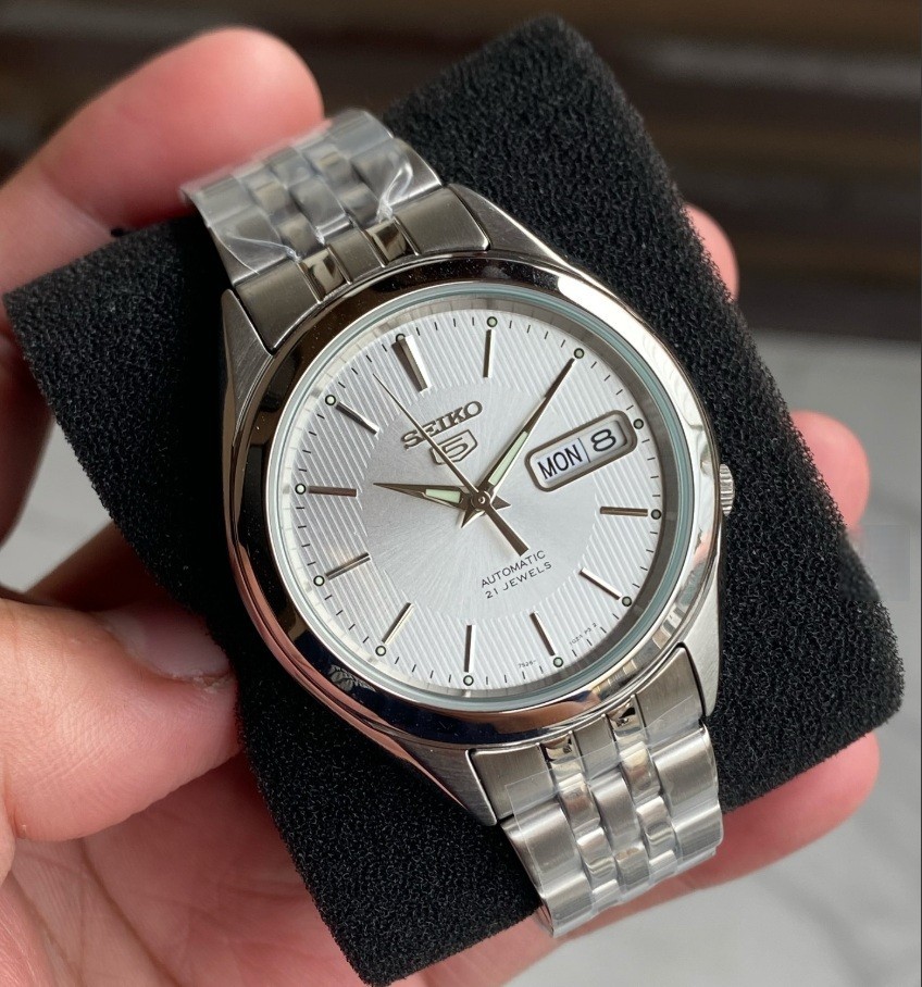 Seiko 5 SNKL15K1 Automatic Stainless Steel 21 Jewels Analog Men's