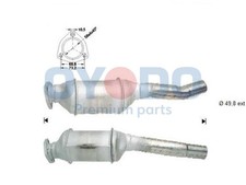 Oyodo Katalysator 10N0137-OYO für AUDI 80 B3 893 894 8A2 B4 8C2 Avant 8C5