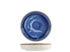 H&H 12 piatti fondi Cobalto in porcellana dura con bordo rinforzato. Diametro cm