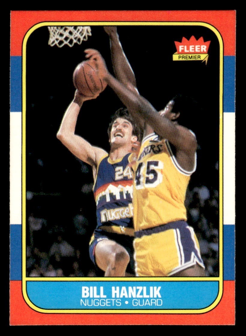1986 Fleer Basketball #43 Bill Hanzlik NM/MT *f3