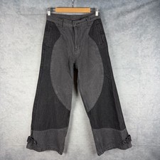 Jeans Liquid Lagoon uomo 30x30* gamba larga larghi denim nero Y2K streetwear skate