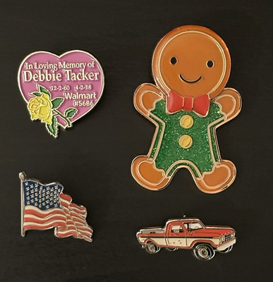 #ad Walmart Hog Eye Lapel Pin Lot Of 4 Pins Year 2017 2018 $14.98