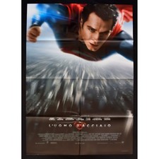 manifesto L'UOMO D'ACCIAO superman supereroi henry cavill A286