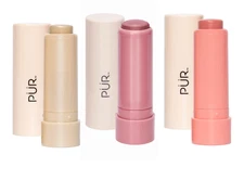 PUR 3PK Silky Tint Multitasking Stick: Coral Cosmo, You Go Pearl, Sparkling Rose