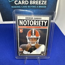 2025 Panini Mosaic Shedeur Sanders Notoriety RC Rookie #13 Browns