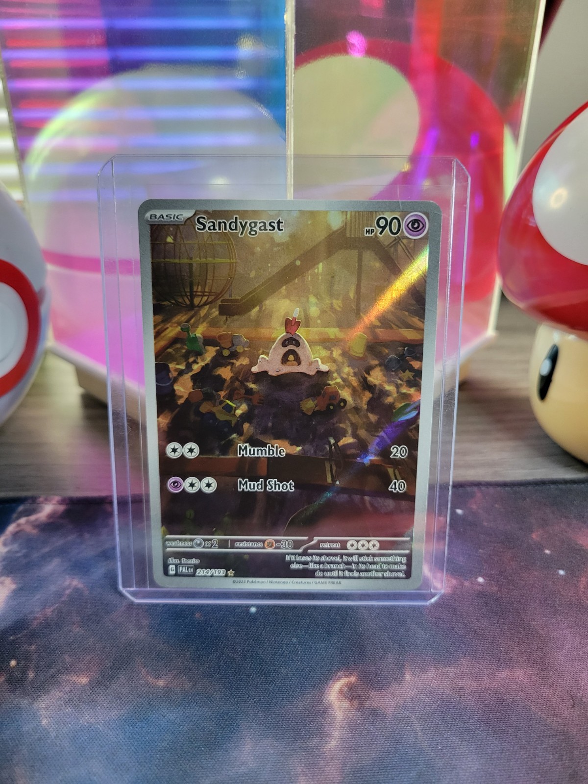 Sandygast 214/193 Pokémon TCG S&V Paldea Evolved Illustration Rare Holo NM