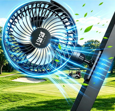 Magnetic Golf Cart Fan Rechargeable,10000Mah N54 Strong Magnet Portable Cooling