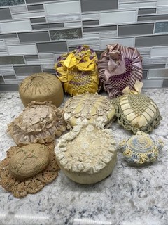 9 VINTAGE PIN CUSHION PiLLOWS