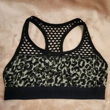 VICTORIA  S SECRET PINK CAMOUFLAGE SPORTS BRA SIZE Medium Cute Back 