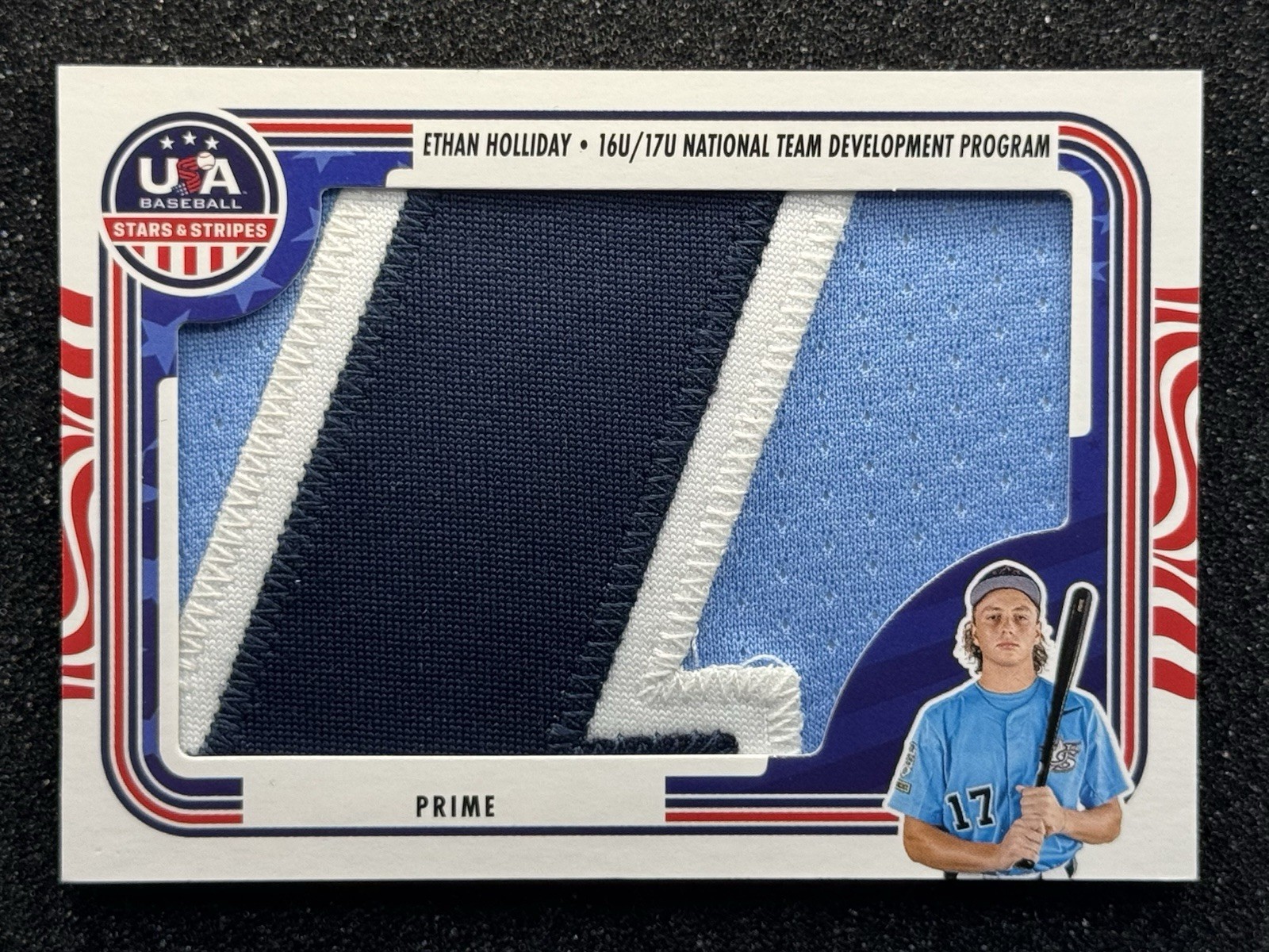 Panini 2024 Stars Stripes USA Ethan Holliday Jumbo Relic Number Patch Card /12