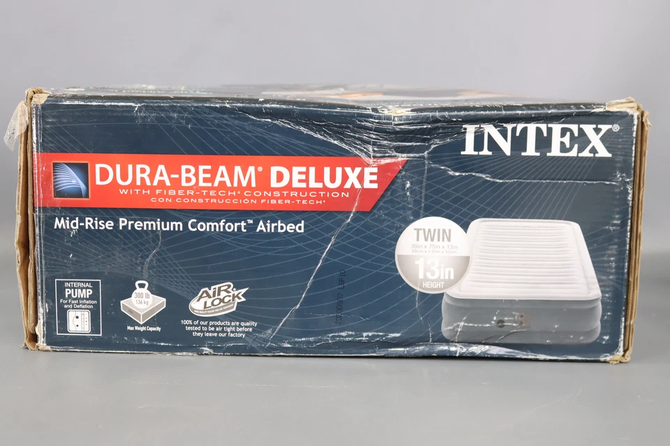 Intex Twin 13  Intex Dura Beam Plus Series Mid Rise Airbed Mattress - Image 2 of 4