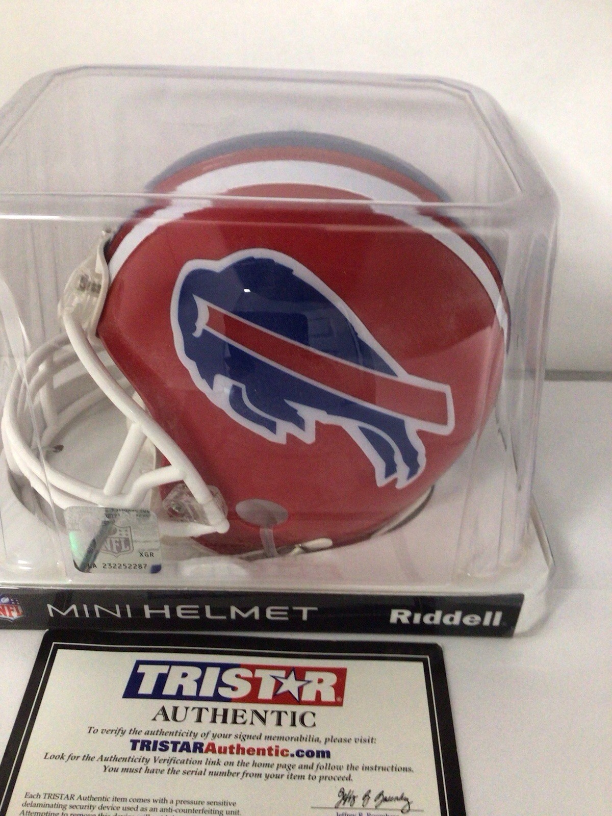 Andre Reed Autographed Mini Helmet Buffalo Bills Tristar