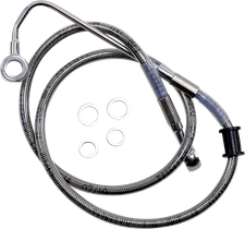 DRAG SPECIALTIES Brake Line - Front (Upper) - Stainless Steel 618299