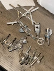 G1 Transformers Parts Mixed Lot 12 Pieces Silver Color Accessories