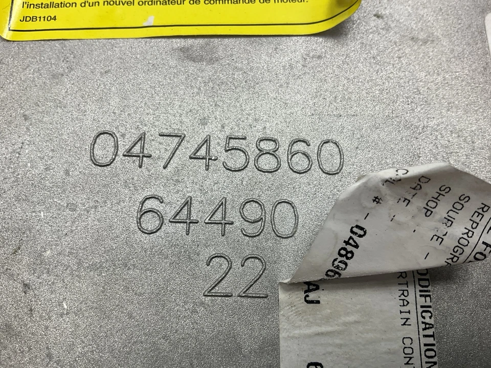 REMAN. Cardone 79-6040V Engine Control Module For 2001 Dodge Stratus 2.7L-V6 - Image 2 of 4
