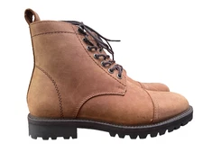 Patina Portland Leather | Men's Breaker Boots in Caribou Brown Nubuck Lthr 10.5