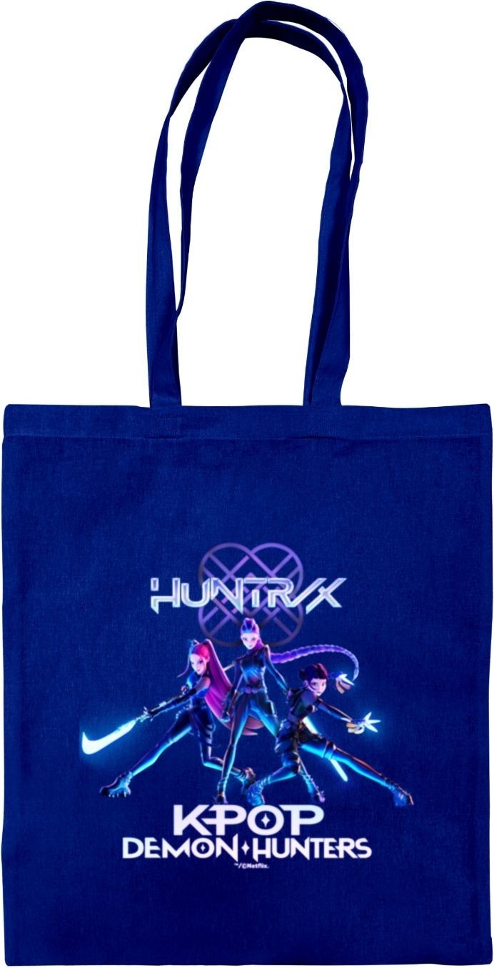 Pyramid Donna Blu Donne, Borsa A Mano, Kpop Demon Hunters - Huntrix Trio, - Immagine 3