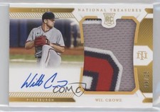 2021 Panini National Treasures Holo Gold 4/25 Wil Crowe #210 Auto 2a9