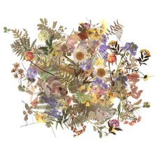120PCS Flower Stickers - Transparent PET for Scrapbooking, Journaling, DIY Cr...