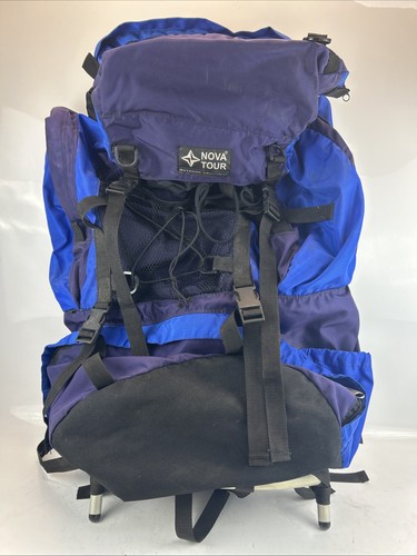 Nova Tour Hiking External Frame Hiking Backpack Blue 32"