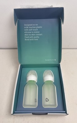 Munchkin Bond Silicone Coated Glass Baby Bottles - Anti-Colic Feeding System
