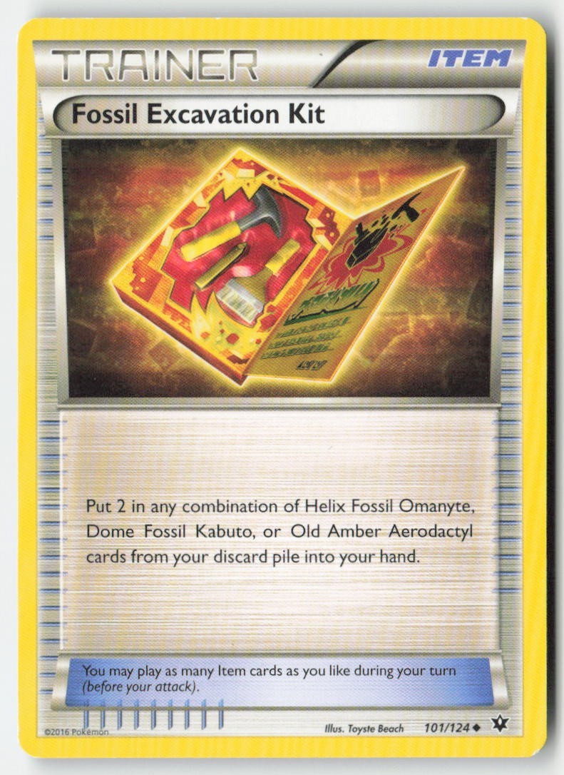 Fossil Excavation Kit 101/124 Uncommon MP Regular - Fates Collide