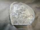 Etched Glass Moose Display, Very Heavy Excellent Condition — photo 9