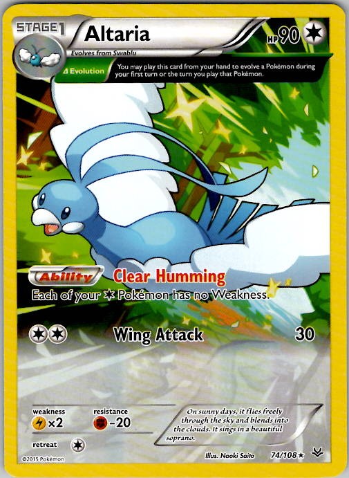 Altaria (74 Delta) XY - Roaring Skies 74/108 NM