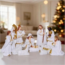 12 Pcs Christmas Nativity Set Figurines for Nativity scene