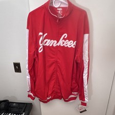 Stitches New York Yankees MLB Red/White Jacket XL Baseball Fan Apparel