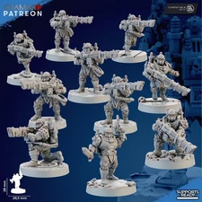 Iron Krieger - Squad of 10 - GHAMAK