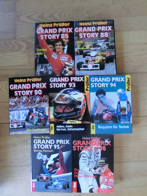 7 x Grand Prix Story 85 88 90 93 94 95 98 Heinz Prüller Orac Solo für zwei Senna